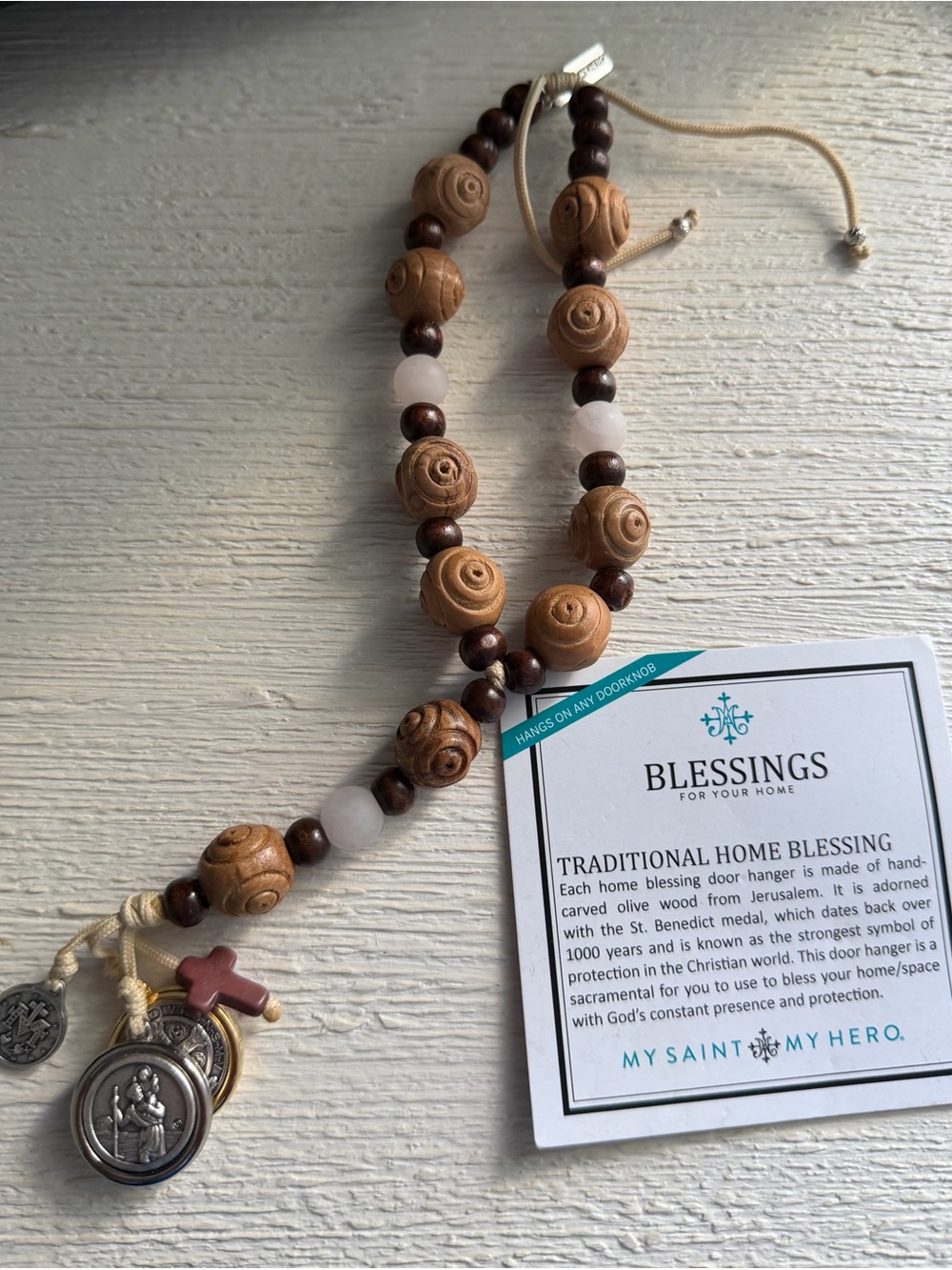 My Saint My Hero home Blessing Beads with Charms